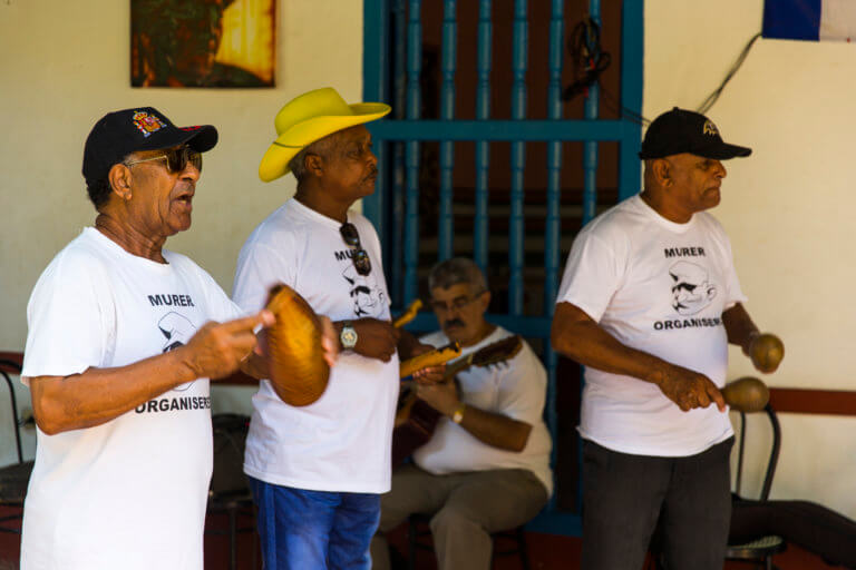 Local Musicians Playing in the Streets of Trinidad, Cuba