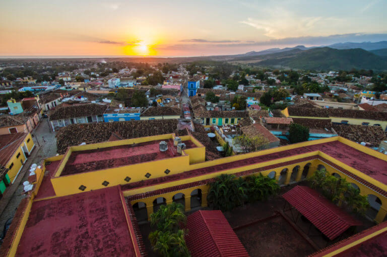 Sunset in Trinidad Cuba