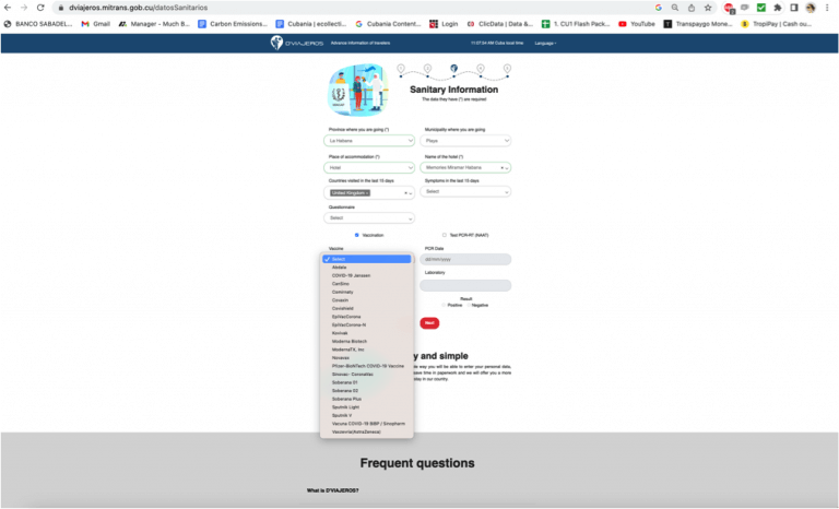 How to fill out the Cuba D'Viajeros Travel Form | Cubania Travel